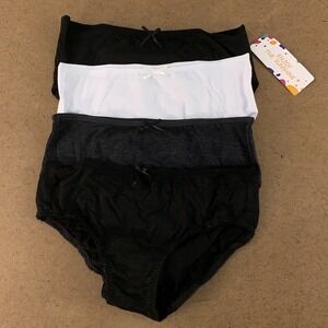 Enjoy The Sunshine Women's Size Small Black Gray White 4 Pack Bikini Panties NWT
